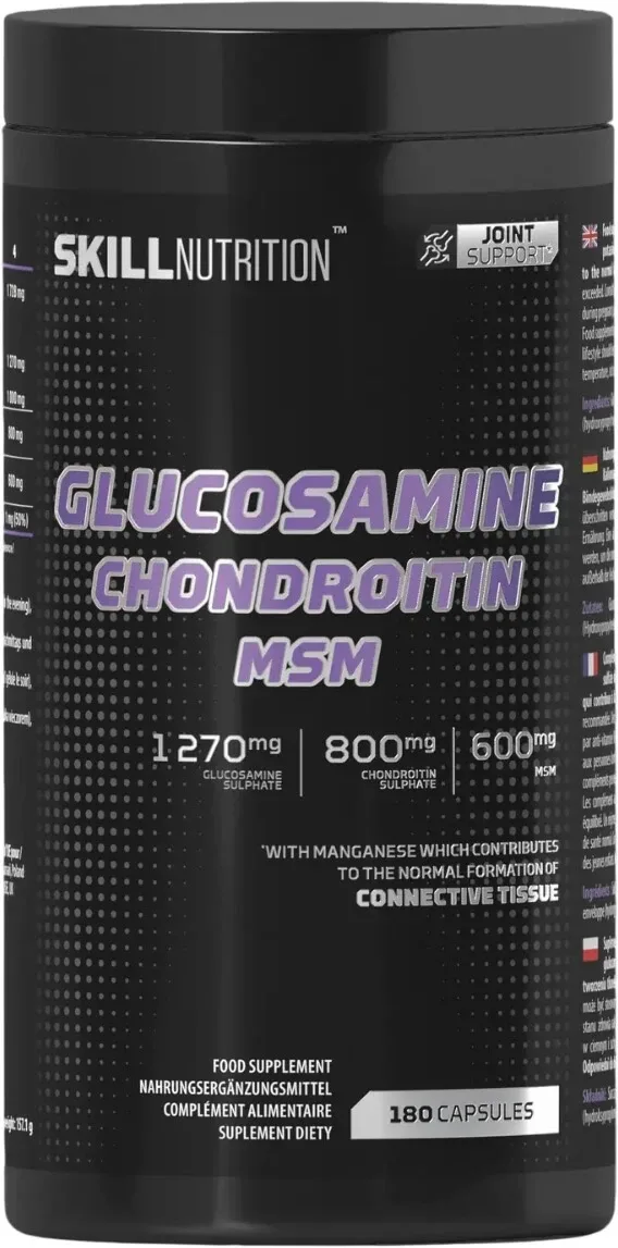 Skill Nutrition Glucozamină Condroitină MSM 180 capsule — preț și oferte