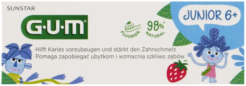 Sunstar GUM Junior pastă de dinți cu căpșuni 50 ml — preț și oferte