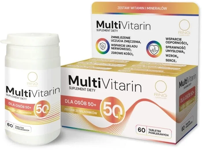 Ring MultiVitarin pentru persoane 50+ 60 comprimate — preț și oferte
