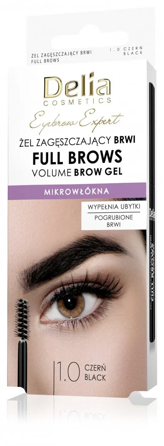 DELIA Eyebrow Expert Full Brow Gel 1.0 Negru 7 ml Delia Cosmetics — preț și oferte