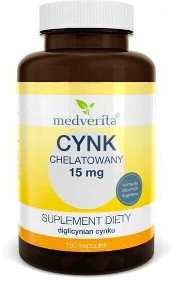 Medverita Zinc chelat 15 mg 180 capsule — preț și oferte