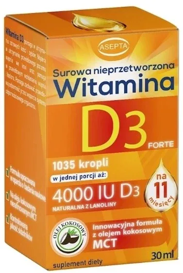 ASEPTA Vitamina D3 Forte, picături, 30 ml (Data expirării ... — preț și oferte