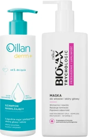 OILLAN Cremă dermohidratantă 200 ml + BIOVAX TRYCHOLOGIC ...