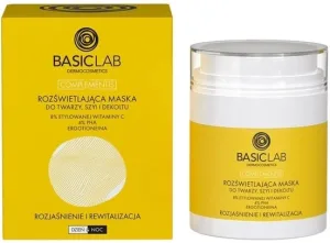 BasicLab Mască iluminantă pentru față, gât și decolteu, 8% ...