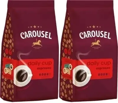 Carousel Daily Cup Expresso boabe de cafea 1 kg Multi-pack × 2 — preț și oferte