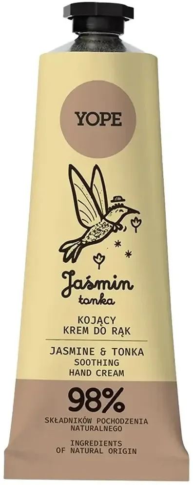 YOPE Cremă de mâini naturală calmantă Jasmine & tonka 50 ml — preț și oferte