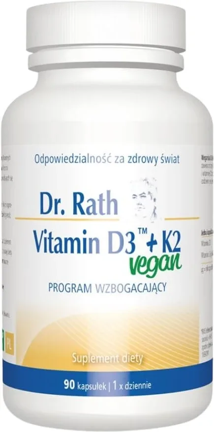 DR RATH Vitamina D3 + K2 Vegan 90 capsule — preț și oferte