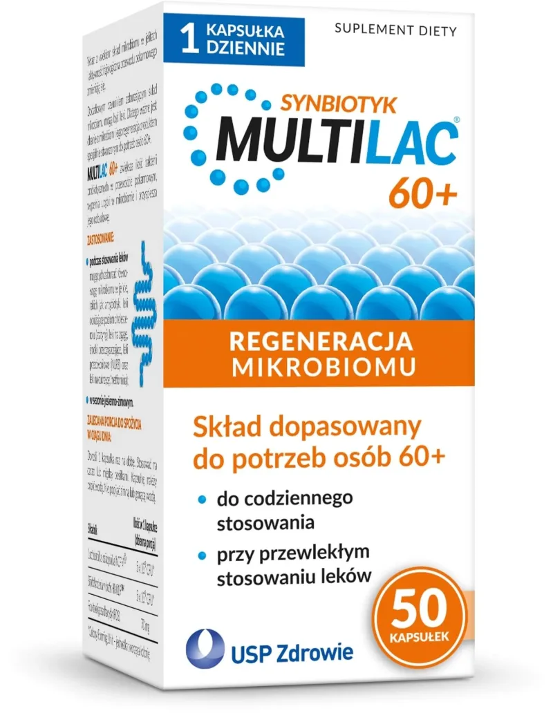 Multilac 60+, capsule, sinbiotic (probiotic + prebiotic), ... — preț și oferte