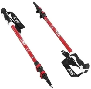 Abisal Aluminium Trekking Poles Red 63-135 cm