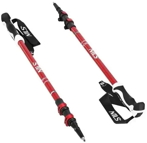 Abisal Aluminium Trekking Poles Red 63-135 cm — preț și oferte