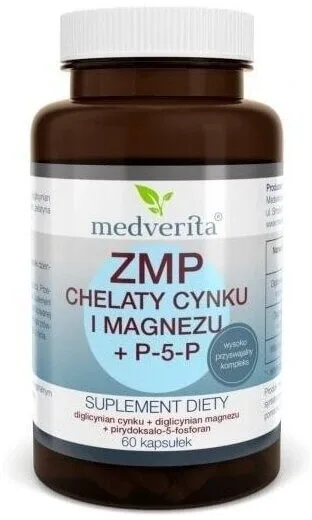 Medverita ZMP chelați de zinc și magneziu + P-5-P 120 capsule — preț și oferte