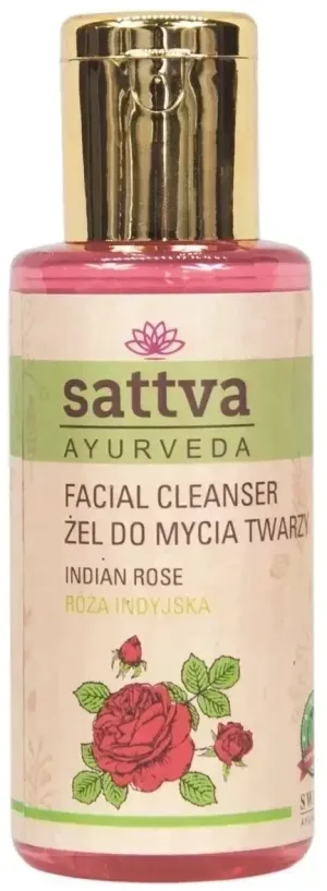 Gel de curățare facială Sattva Indian Rose 100 ml