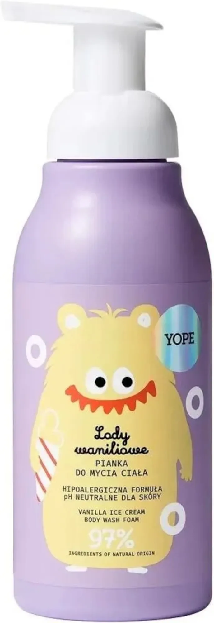 YOPE Spumă de spălat corp pentru copii Vanilla Ice Cream 400 ml — preț și oferte