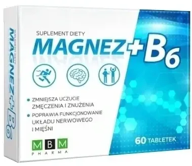 MBM Magneziu + Vitamina B6 60 comprimate — preț și oferte