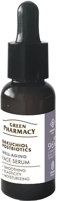 Green Pharmacy Bacuchiol + Ser facial postbiotic 30 ml — preț și oferte