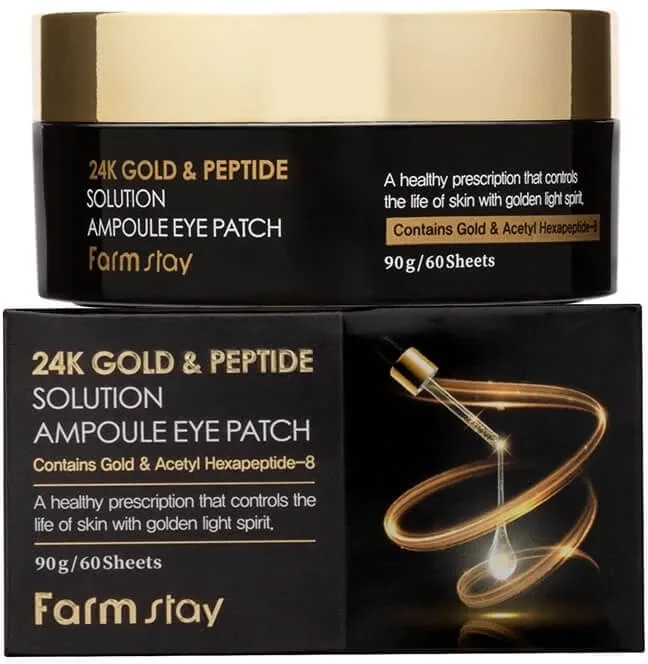 Farmstay 24K Gold & Peptide Solution Ampoule Eye Patch ... — preț și oferte