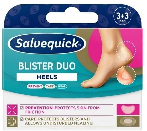 Salvequick Blister Duo Pansamente pentru bășici pe tocuri 6 bucăți — preț și oferte