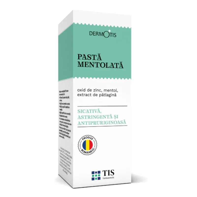 Pasta mentolata Dermotis, 50 ml, Tis Farmaceutic — preț și oferte