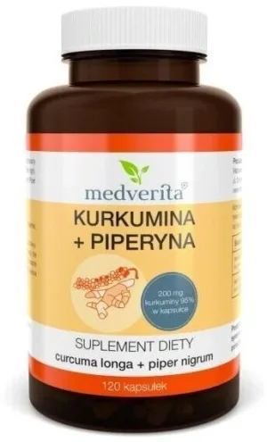 Medverita Curcumin + Piperine 120 capsule