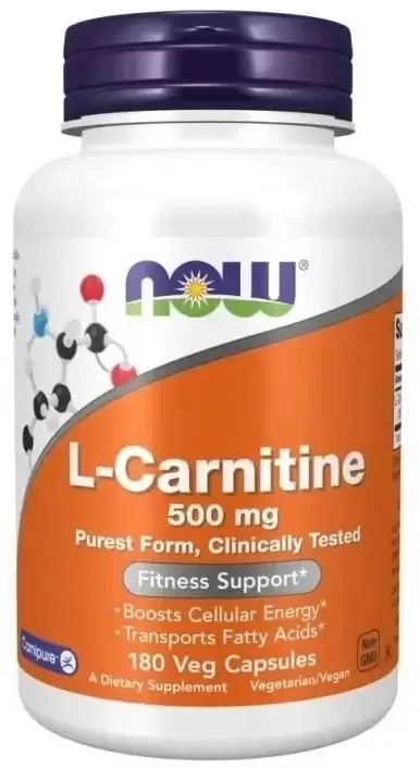 Now Foods L-Carnitină 500 mg 180 capsule — preț și oferte