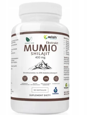 Wish Mumio 400 mg Shilajit Extract 90 capsule
