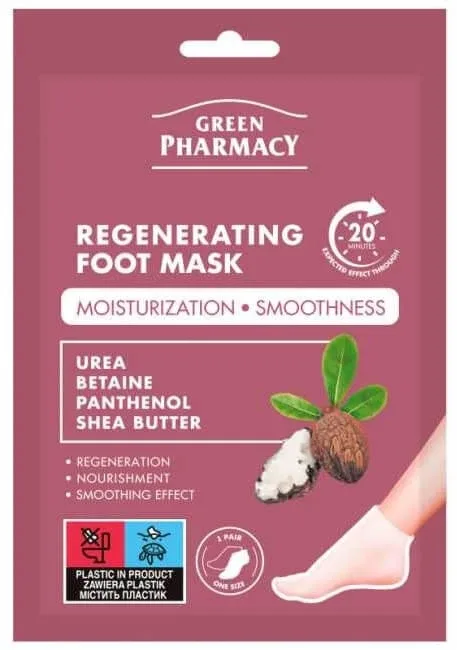 Mască regenerantă pentru picioare Green Pharmacy 2 x13ml — preț și oferte