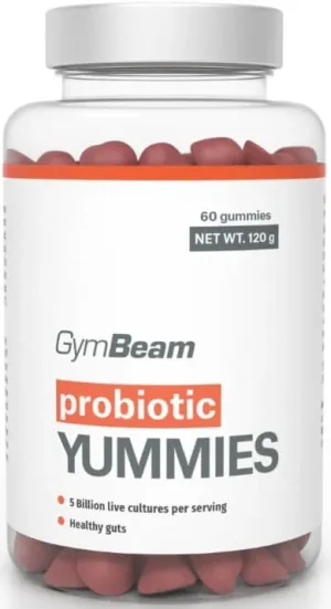 GymBeam Probiotics Yummies, cireșe, 60 capsule