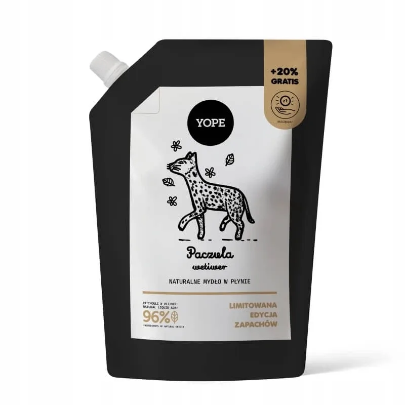 YOPE Săpun lichid Patchouli Vetiver Refill 600 ml — preț și oferte