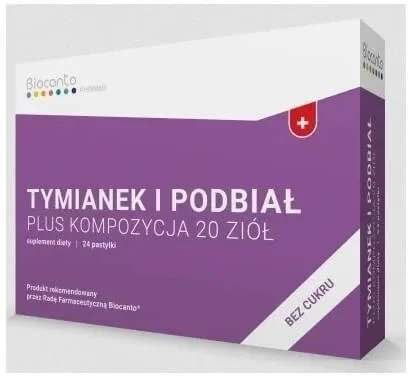 Cimbru și tătăneasă plus fără zahăr 24 de pastiluțe — preț și oferte