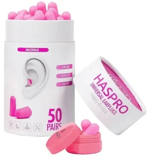 Haspro Tube50 dopuri de urechi 50 perechi PINK — preț și oferte