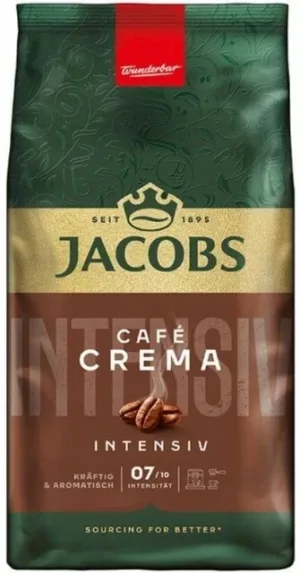 Jacobs Cafe Crema Intensiv boabe de cafea 1 kg