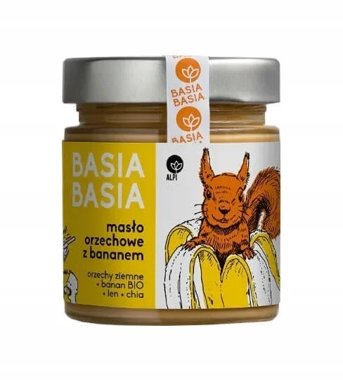 Basia Basia Alpi - Cremă de arahide cu banane 210 g — preț și oferte