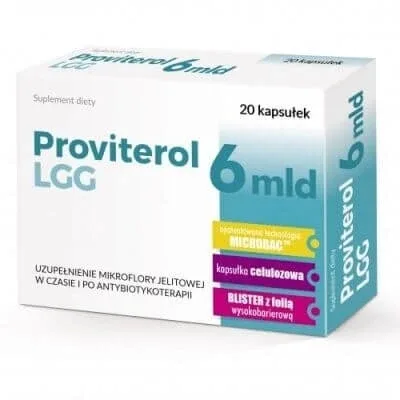 Proviterol LGG 6 miliarde 20 capsule — preț și oferte