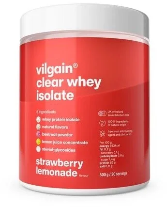 Vilgain Clear Whey Isolate Protein Lemonade, aromă de fructe ... — preț și oferte