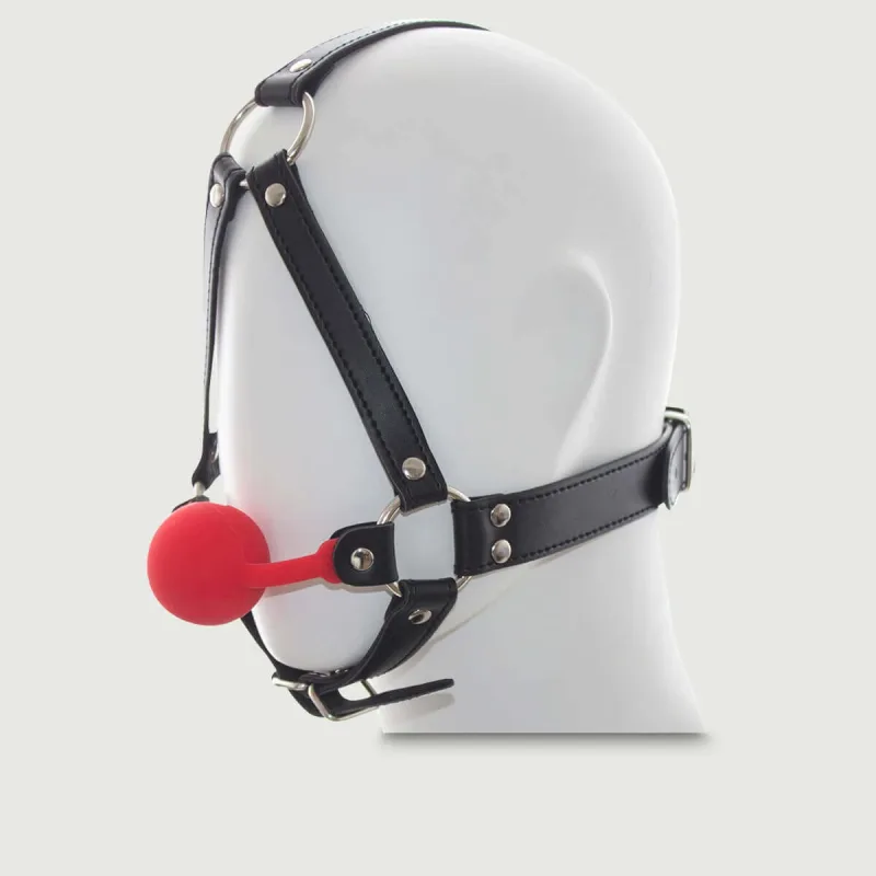 Ball Gag cu curea pentru maxilar - roșu — preț și oferte