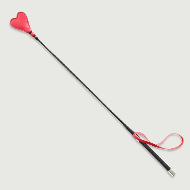 Curea din piele cu mâner roșu 66 cm - Roșu — preț și oferte