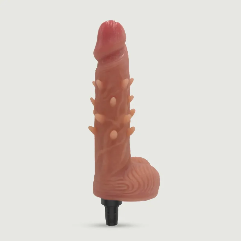 Dotted 18.5 Vibrator realist din silicon pentru Sexopolis Sec Machines - Culoare naturală — preț și oferte