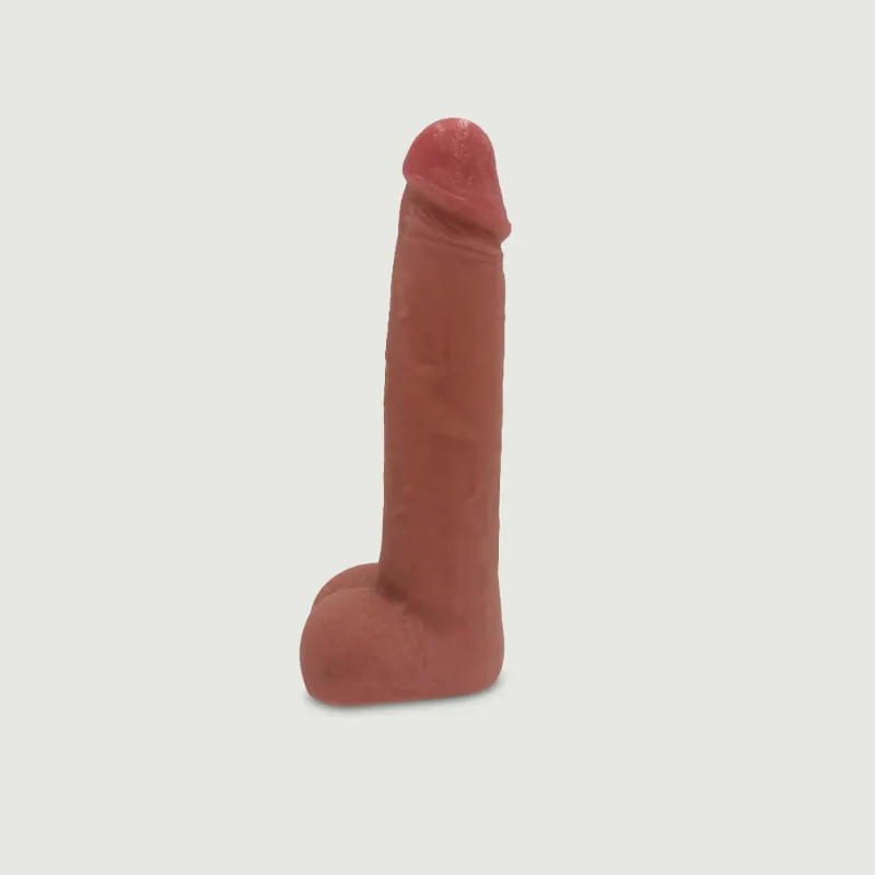Dildo realist din silicon de 19 cm pentru Sexopolis Sex Machines - maro — preț și oferte
