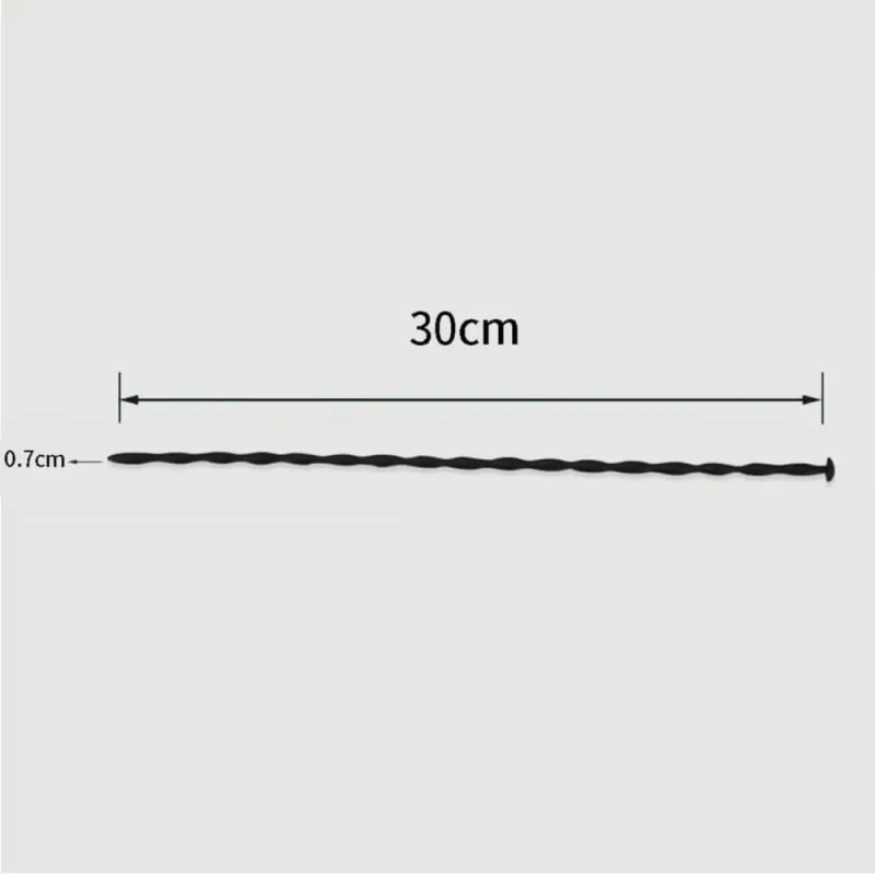 Sunet uretral din silicon 300 x 7 mm - negru — preț și oferte