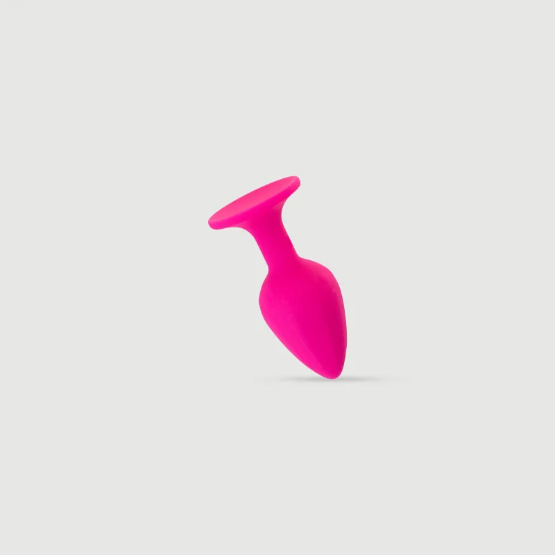 Anal Collection Wavy Medium Silicone Butt Plug cu ventuză - roz — preț și oferte