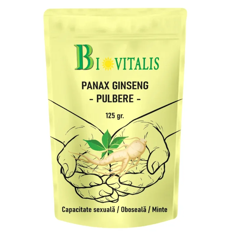 Pulbere de Panax Ginseng, 125 g, Biovitalis — preț și oferte