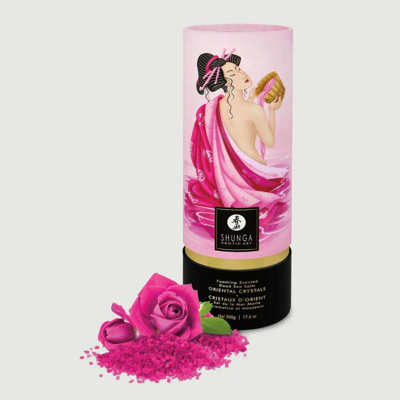 Oriental Crystals Aphrodisia Rose Spumă parfumată de săruri de la Marea Moartă — preț și oferte
