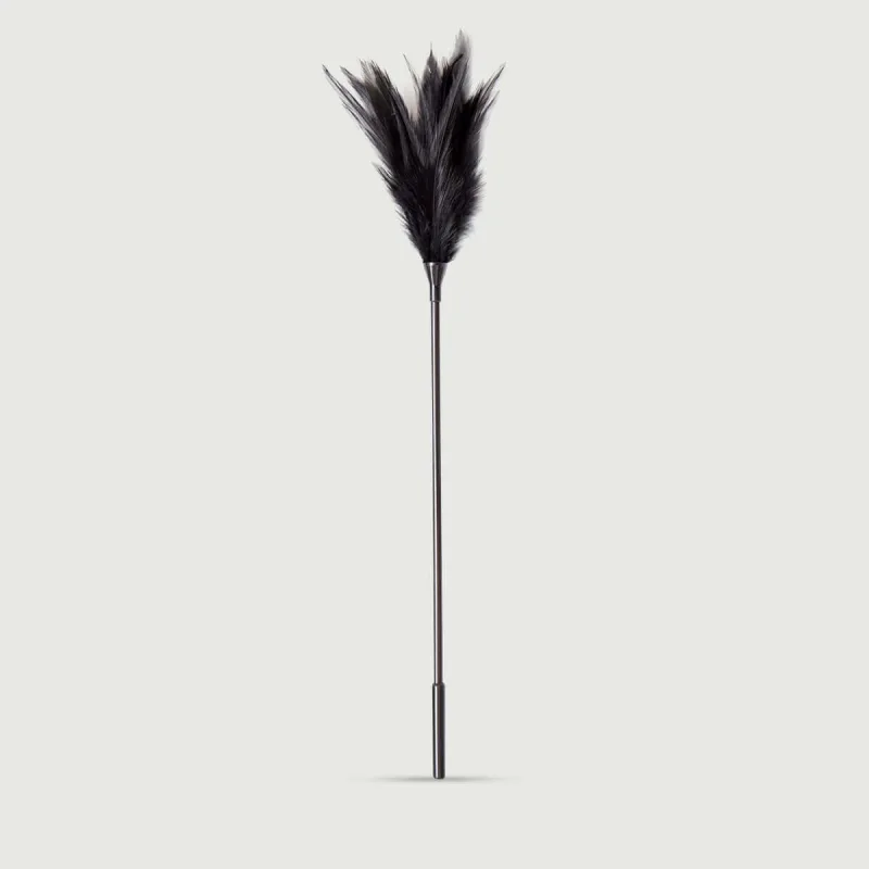 Long Feather Tease Series Midnight Feather Baghetă senzorială - negru — preț și oferte