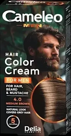 DELIA CAMELEO MEN HAIR COLOR CREAM Culoarea părului 4.0 ... Delia Cosmetics — preț și oferte