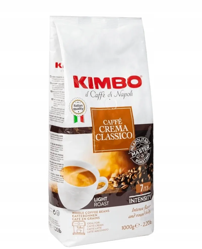 Kimbo Caffe Crema Classico cafea boabe 1 kg — preț și oferte