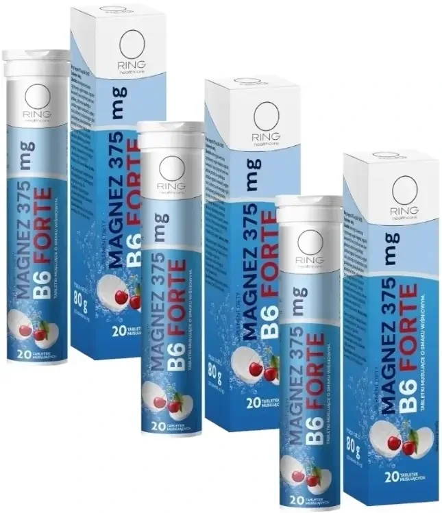 Ring Magneziu 375 mg B6 Forte 20 comprimate efervescente Multi-pack ... — preț și oferte