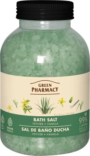 Green Pharmacy Sare de baie cu vetiver și vanilie 1 kg — preț și oferte