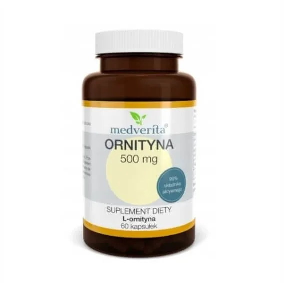 Medverita Ornitină 500 mg 60 capsule — preț și oferte