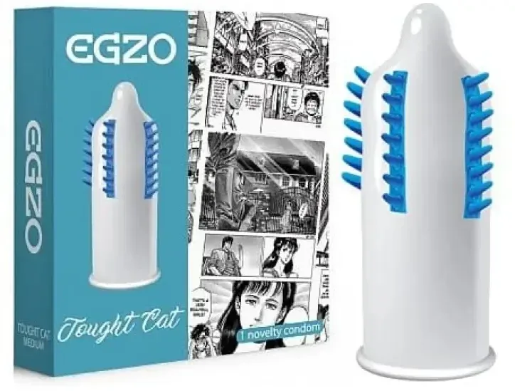 Egzo Tough Cat Stimulating Condom Medium 1 buc. — preț și oferte