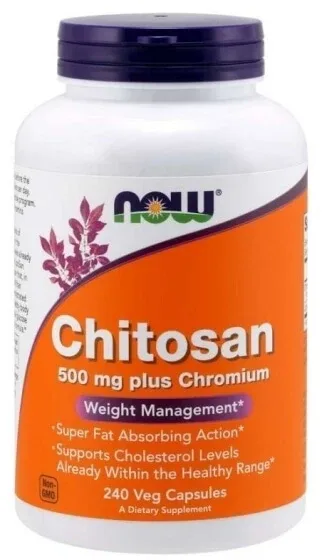 NOW FOODS Chitosan + crom 240 capsule — preț și oferte